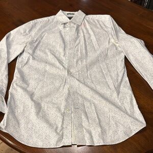 Men's White Patterned Shirt